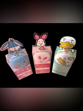 The Creme Shop Macaron Lip Balm Bundle Disney Piglet Eeyore Tube NWT